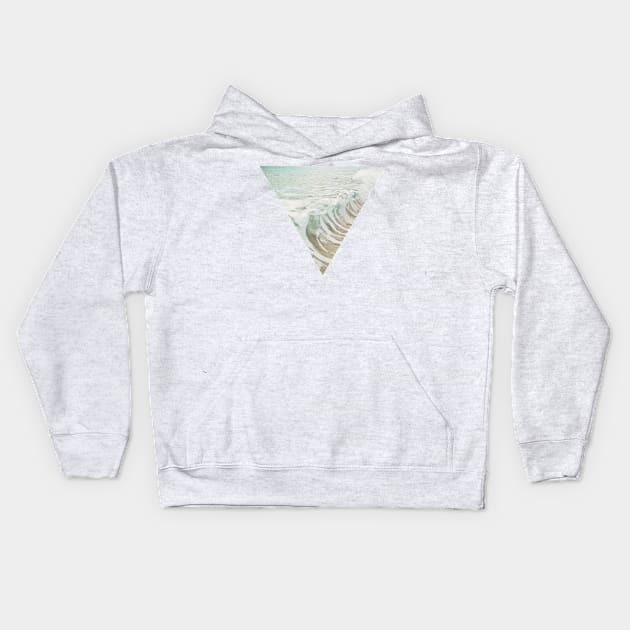 Sea Foam Kids Hoodie by Cassia